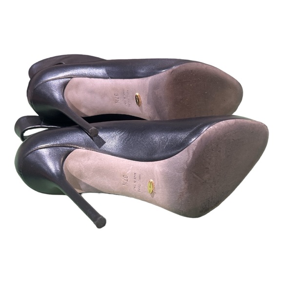 Sergio Rossi V-Neck Cut Out Ankle Boots Size 7.5US or 37 1/2Italy - Picture 7 of 9